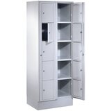 Wolf Omara za perilo, VxŠxG 1800 x 700 x 500 mm, 10 predelkov, svetlo siva / svetlo siva | Shoptok.si