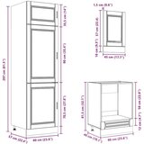 vidaXL Set kuhinjskih elementa od 7 dijelova "Kalmar" izrađeno drvo | shoptok.hr
