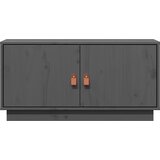 TV ormarić sivi 80 x 34 x 40 cm od masivne borovine | shoptok.hr