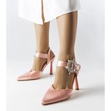 Gemre Beige satin stiletto sandals Linda | ePonuda.com