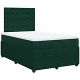 Box spring krevet s madracem tamnozeleni 120x200 cm baršunasti | shoptok.hr