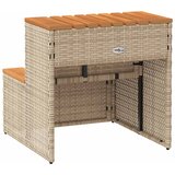  Stepenica za hidromasažnu kadu bež poliratan i puna bagrem | shoptok.hr