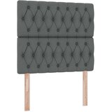  LED krevet za pohranu s madracem Tamnosiva 100 x 200 cm Tkanina | shoptok.hr