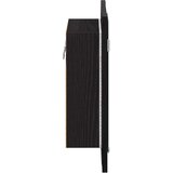  LED kupaonski ormarić s ogledalom crni hrast 40x12x45 cm inženjerski drvo | shoptok.hr