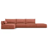 Rdeč kotni kavč (levi kot) Vanda - Mazzini Sofas