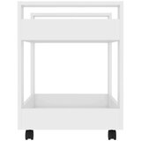 Kolica za radni stol bijela 60x45x60 cm od konstruiranog drva | shoptok.hr
