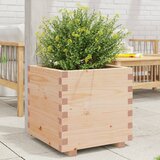 vidaXL Vrtna sadilica 50 x 50 x 49,5 cm od masivne borovine u