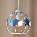  Dečiji luster na sajli STARS 1xE27/15W/230V plavo-beli | Eponuda.com