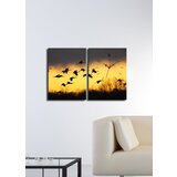 Wallity zidni sat 2P3040CS-98, 64x40 cm, 2 dela | ePonuda.com