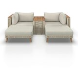 Bessagi Garden Lounge Garnitura Marilou, 3-Delno, Svetlo Siva | Shoptok.si