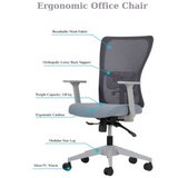 Hanah home Set 2 kancelarijske stolice Lumbar 108 Grey | ePonuda.com