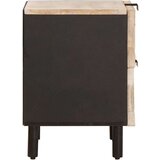  Nočna omarica Bela 40 x 33,5 x 46 cm Masiven les manga, (5000107242) | Shoptok.si