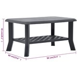  Stolić za kavu antracit 90 x 60 x 46 cm plastični | Eponuda.ba