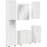  Set namještaja za kupaonicu TULUM 5 pcs Visoki sjaj bijela | shoptok.hr