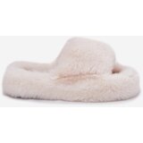 Boto Women Fur Slippers Light Beige Biella | ePonuda.com