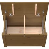  Kutija za pohranu boja meda 60x32x45,5 cm od masivne borovine | shoptok.hr