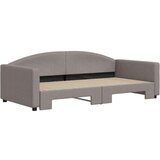  Dnevni krevet na razvlačenje smeđesivi 100 x 200 cm od tkanine | shoptok.hr
