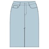 Moodo LADY'S SKIRT L-SC-4008 BLUE | shoptok.hr