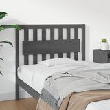 Maison Chic posteljno vzglavje - vzglavna omarica - nočna omarica sivo 105,5x4x100 cm trdna borovina, (21705045) | Shoptok.si