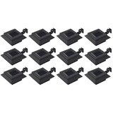 vidaXL Vrtne solarne svjetiljke 12 kom LED kvadratne 12 cm crne Cijene