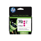 HP 712 3-pack 29-ml Magenta DesignJet Ink Cartridge rezervoar s črnilom 3 kosi Original Standardni prinos Cene
