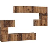  Komplet TV omaric 8 pcs Star les Konstruiran les - - Rjava - 77.2 - 80 x 30 x 30 cm - 2025--Uvoz_2 | Shoptok.si