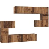  Set TV komoda Ostalo s pohranom 8 pcs Staro drvo 80 x 30 x 30 cm | shoptok.hr