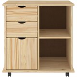  Mobilni ormar Smeđa 63,5 x 39 x 65,5 cm Čvrsto borovo drvo | Eponuda.ba
