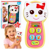  Interactive Baby Phone Kitten Mirror Rattle Lights Sound Cene