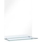 Maison Chic Stensko Ogledalo - Zrcalo - Kozmetično ogledalo s polico 50x70 cm kaljeno steklo, (21697920) | Shoptok.si