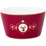 Pip Studio Love Birds - skleda Deer, Ø 15 cm - Dark Red Cene