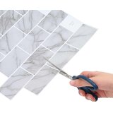  Subway pločica 10 pcs Bijeli mramor 30 x 30 cm Poliuretan i PET | shoptok.hr