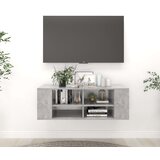 vidaXL Stenska TV omarica betonsko siva 102x35x35 cm iverna plošča Cene
