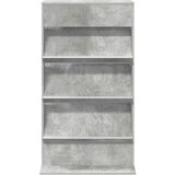  Polica za časopise s policom Betonski sivi 70 x 41 x 126 cm | shoptok.hr