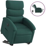 Maison Chic Električni naslanjač - Relax naslanjač s funkcijo vstajanja temno zeleno blago, (22061940) Cene