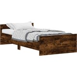  The Living Store Posteljni okvir dimljeni hrast 90x190 cm inženirski les - Posteljni Okvir, (21448632) | Shoptok.si