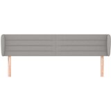  Vzglavje z ušesi svetlo sivo 203x23x78/88 cm blago, (20953990) | Shoptok.si