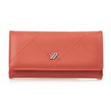 Verde Novčanik ženski pravougaoni sa štepom 1441, 19×3.5×10 cm narandžasta ( 16NZV1441J ) Cene