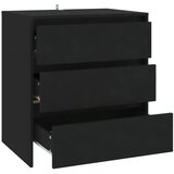  Komoda crna 70 x 41 x 75 cm od konstruiranog drva | shoptok.hr