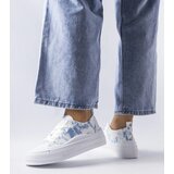 Gemre White sneakers with a blue accent Blais Cene