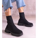 Gemre Black ankle boots with a flexible upper Evel | Shoptok.si