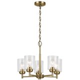  Kichler KL-WINSLOW5-NBR - Luster na lancu WINSLOW 5xE27/60W/230V mesing | Eponuda.com