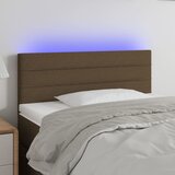  LED uzglavlje tamnosmeđe 100x5x78/88 cm od tkanine | shoptok.hr