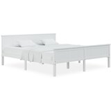 Furnova Posteljni okvir bel iz trdne borovine 200x200 cm, (21936053) | Shoptok.si