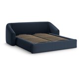 Cosmopolitan Design Temno modra oblazinjena zakonska postelja s prostorom za shranjevanje z letvenim dnom 160x200 cm Campi – | Shoptok.si