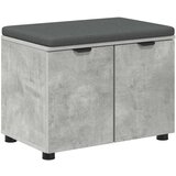  Haldna klop z blazino z vrati Betonsko siva 60 x 38 x 46 cm, (5000155682) | Shoptok.si