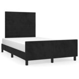 vidaXL Okvir za krevet s uzglavljem crni 120x190 cm baršunasti Cijene