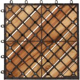  Pločice za trijem 10 kom 30 x 30 cm od masivnog bagremovog drva | shoptok.hr