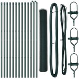 vidaXL Heksagonalna Ograda Zelena 1.4x25 m Čelik, Ograda Postovi 13 kom Zelena Ø32 mm 190 cm Galvanizirani Čelik Cijene