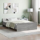 Maison Chic Posteljni okvir - Dvoposteljna postelja - Zakonska postelja z vzglavjem in vznožjem siva sonoma 120x200 cm-J16198, (21768891) | Shoptok.si